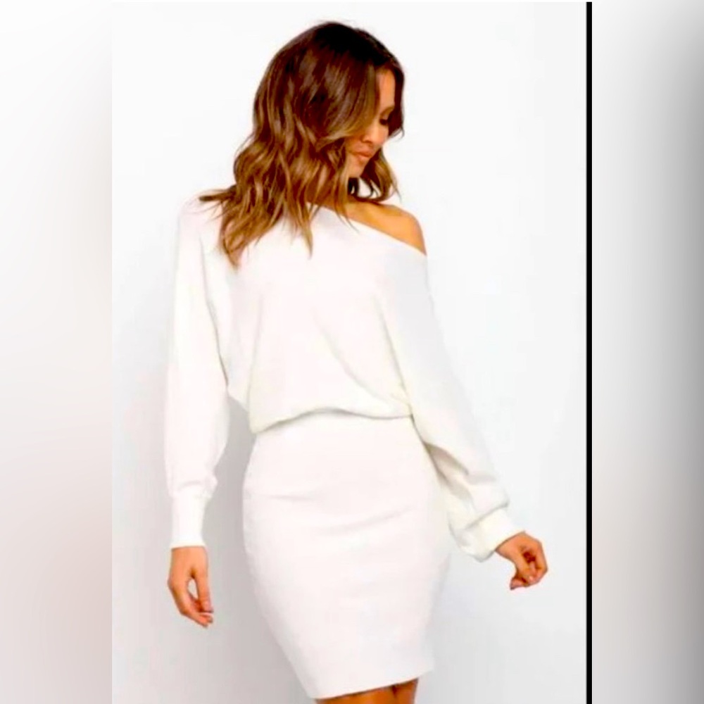 Off the Shoulder Midi Dress